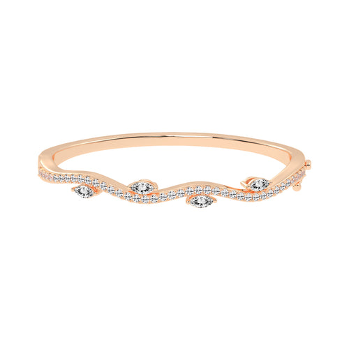 Oriel Marquise Wave Style Kada Lab Diamond Bracelet