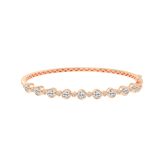 Kaela Bezel Setting Round Kada Lab Diamond Bracelet