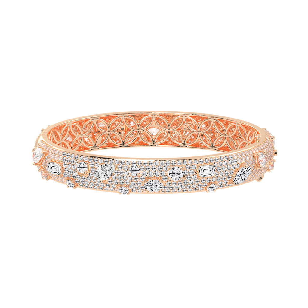 Opulent Mosaic MultiCut Diamond Statement Bracelet