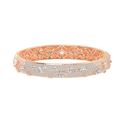Opulent Mosaic MultiCut Diamond Statement Bracelet