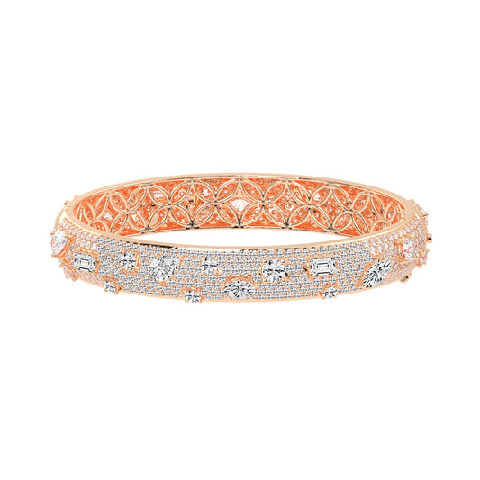 Opulent Mosaic MultiCut Diamond Statement Bracelet