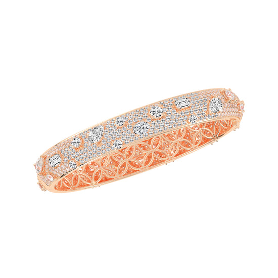 Opulent Mosaic MultiCut Diamond Statement Bracelet