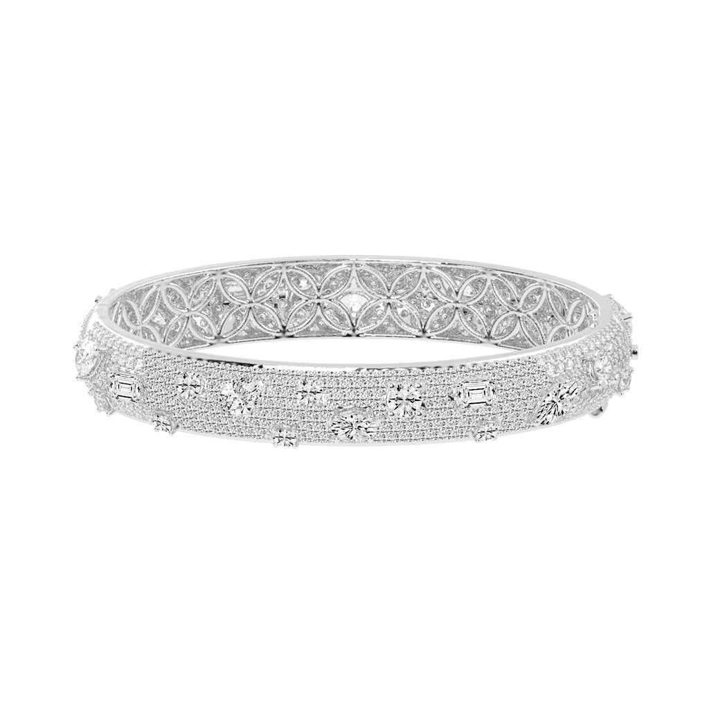 Opulent Mosaic MultiCut Diamond Statement Bracelet