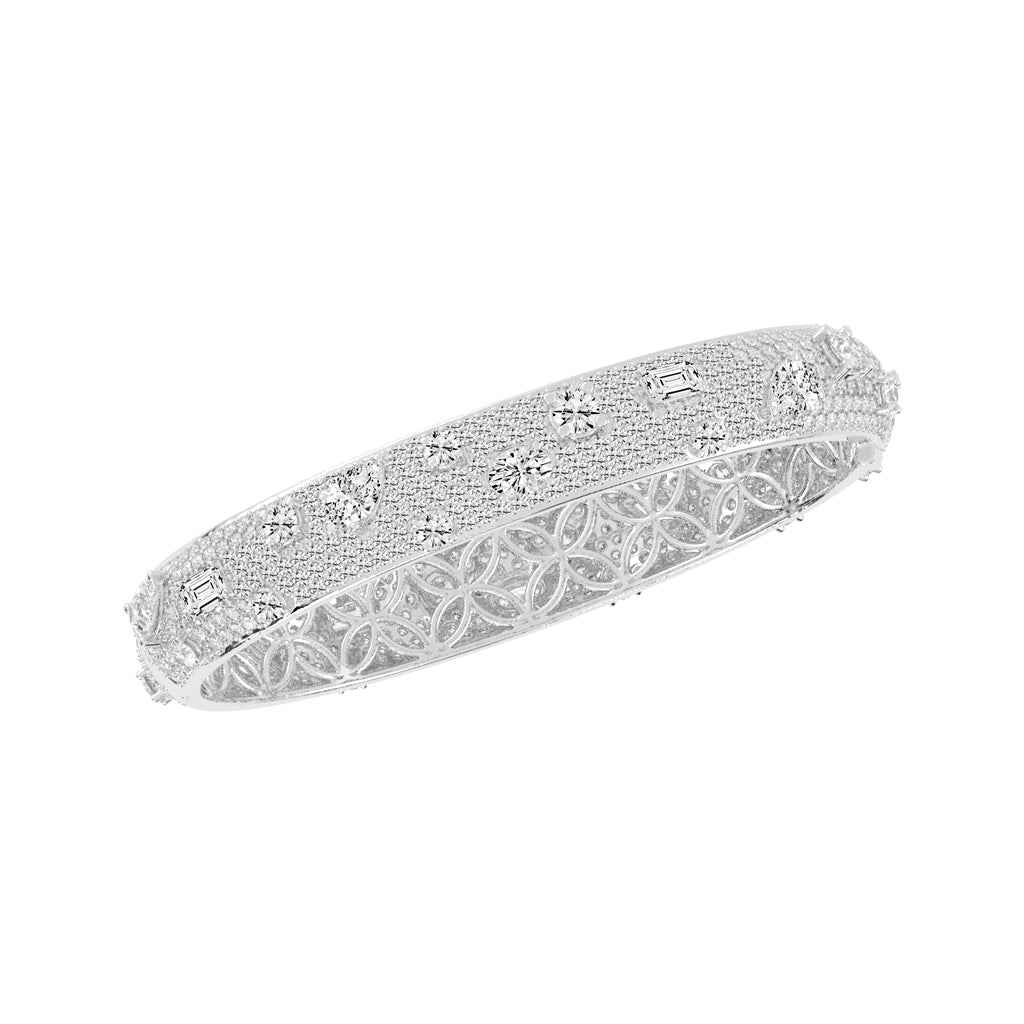 Opulent Mosaic MultiCut Diamond Statement Bracelet