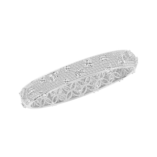 Opulent Mosaic MultiCut Diamond Statement Bracelet