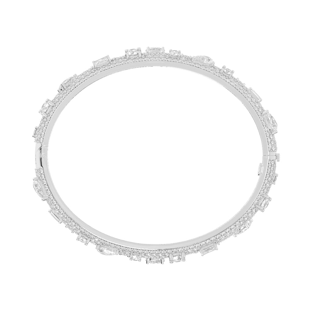 Opulent Mosaic MultiCut Diamond Statement Bracelet