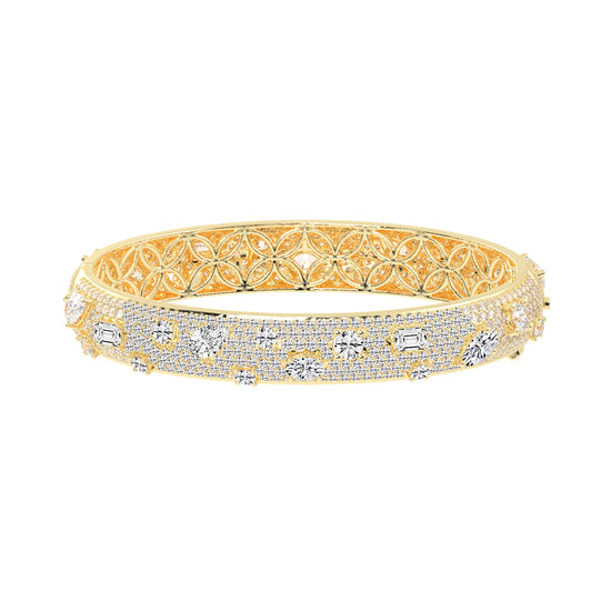 Opulent Mosaic MultiCut Diamond Statement Bracelet