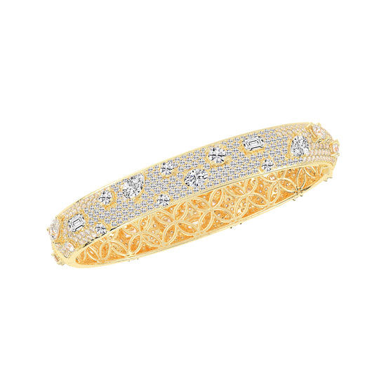 Opulent Mosaic MultiCut Diamond Statement Bracelet
