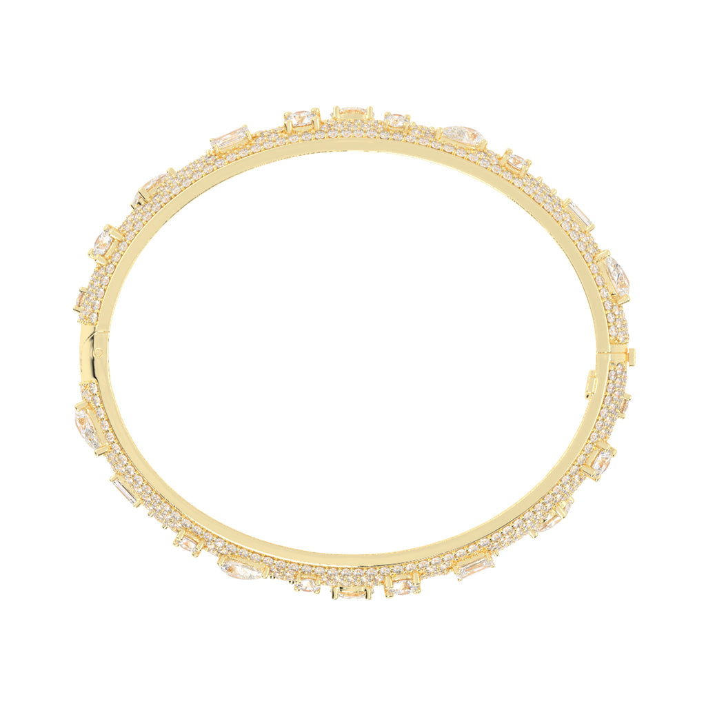 Opulent Mosaic MultiCut Diamond Statement Bracelet