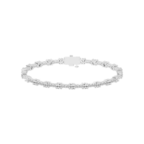 Fionna Round Cut Tennis Lab Diamond Bracelet