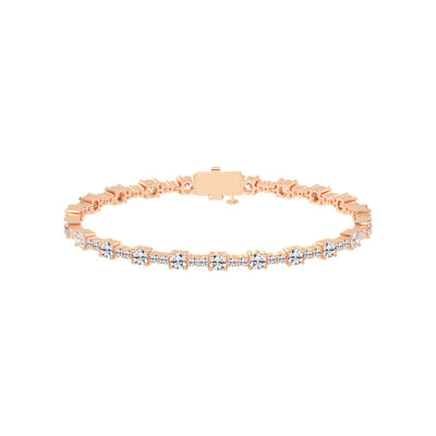 Fionna Round Cut Tennis Lab Diamond Bracelet