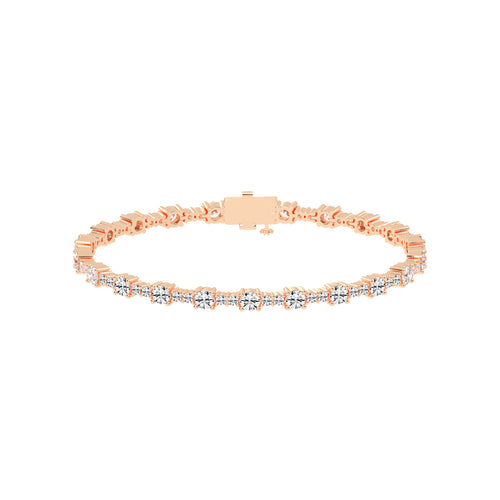 Fionna Round Cut Tennis Lab Diamond Bracelet