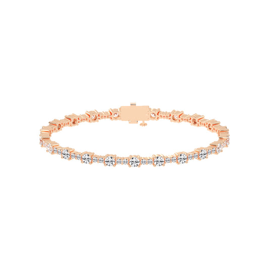 Fionna Round Cut Tennis Lab Diamond Bracelet