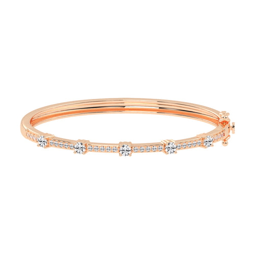 Starlight Path Diamond Bangle Bracelet