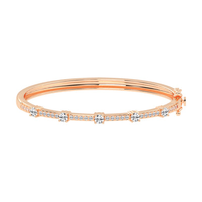 Starlight Path Diamond Bangle Bracelet