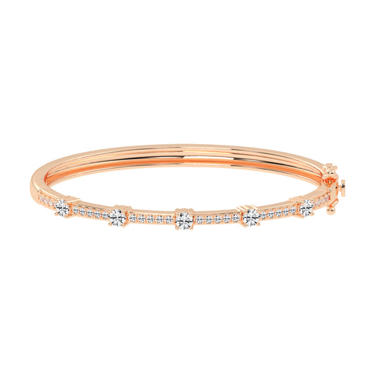 Starlight Path Diamond Bangle Bracelet