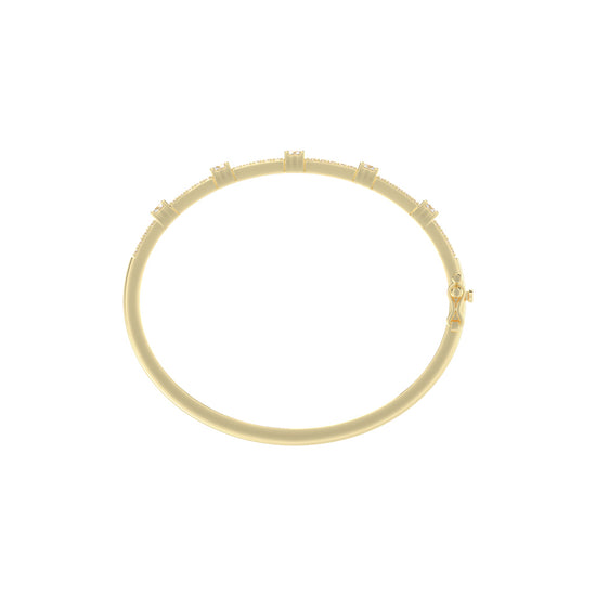 Starlight Path Diamond Bangle Bracelet