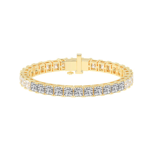 Precision Pave Square Diamond Bracelet