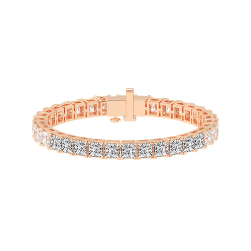 Precision Pave Square Diamond Bracelet