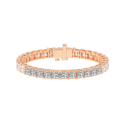 Precision Pave Square Diamond Bracelet