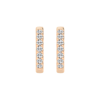 Micro-Pave Diamond Embrace Hoop Earrings