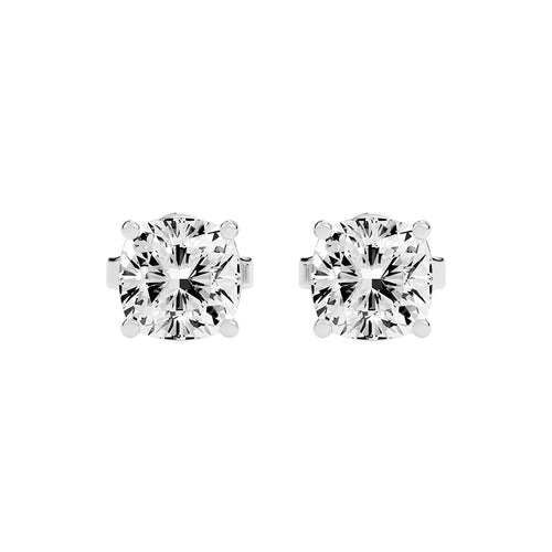 Pillow of Light Diamond Stud Earrings