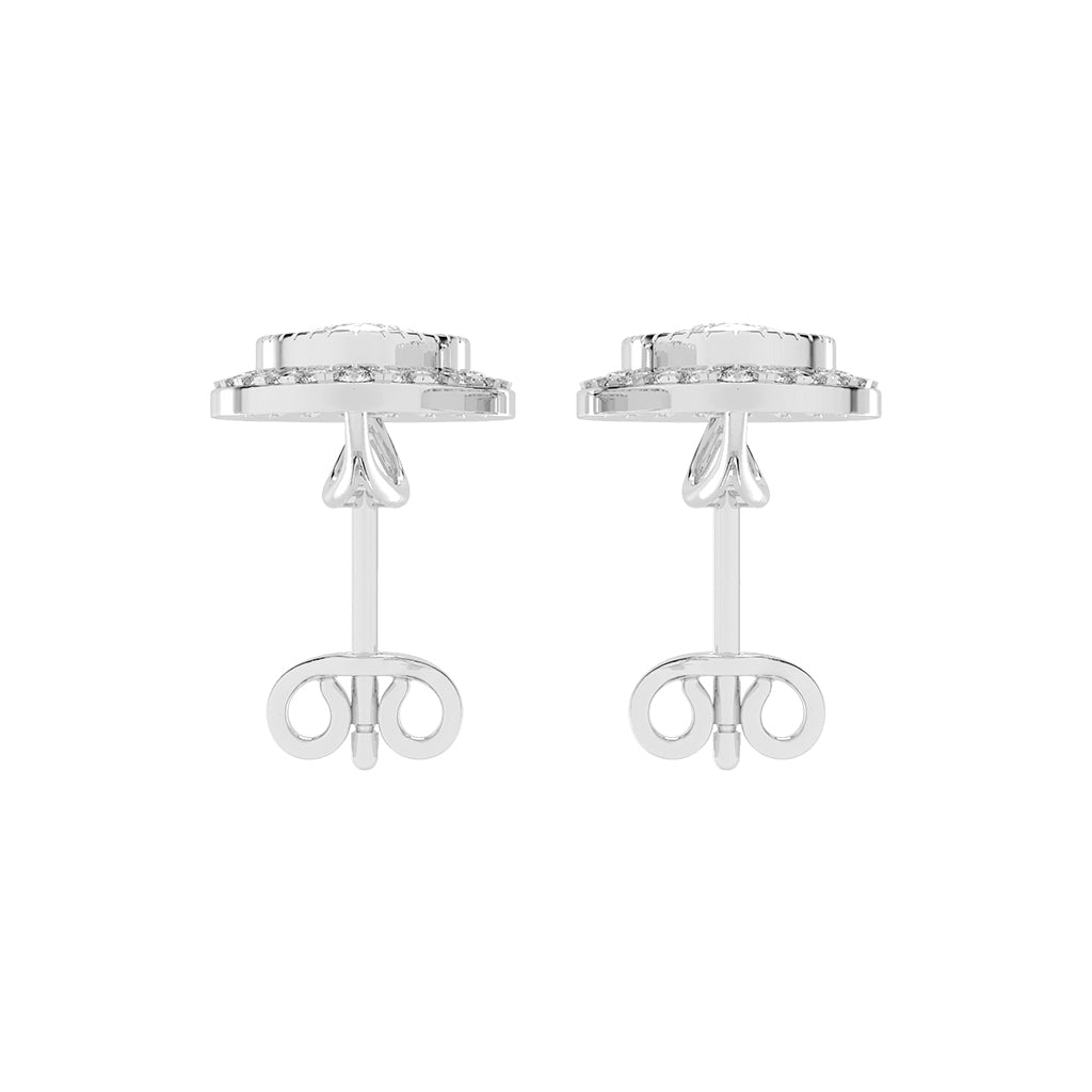 Magnificent Double Halo Pear Diamond Studs