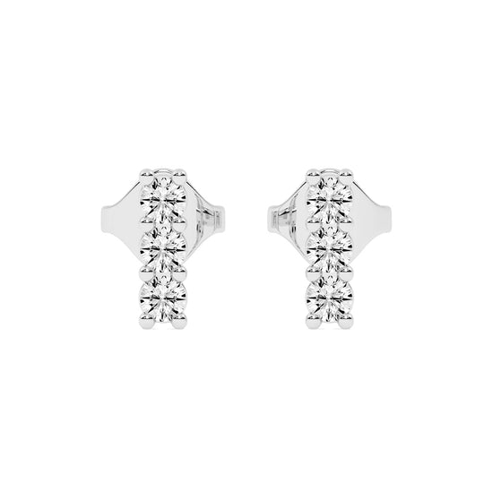 Celestial Triple Gemstone Studs