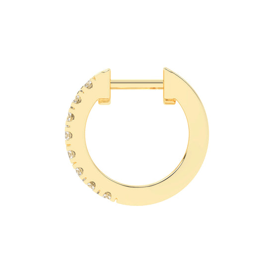 Multi-Row Princess Cut Hoop Earrings