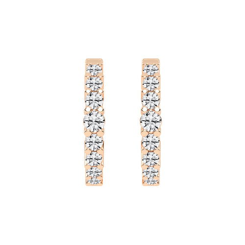 Scattered Sparkle Hoop Earrings