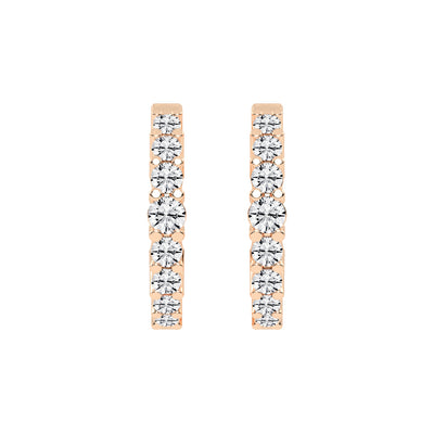 Scattered Sparkle Hoop Earrings