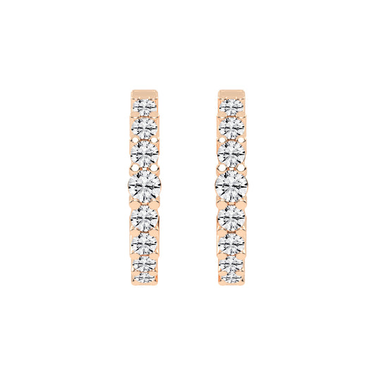 Scattered Sparkle Hoop Earrings