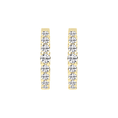 Scattered Sparkle Hoop Earrings