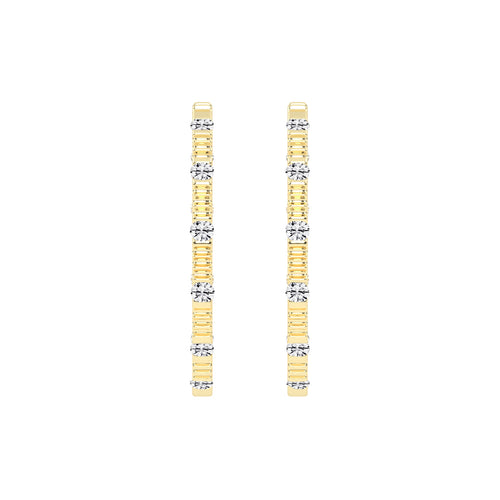 Textured Sparkle Hoop Earrings