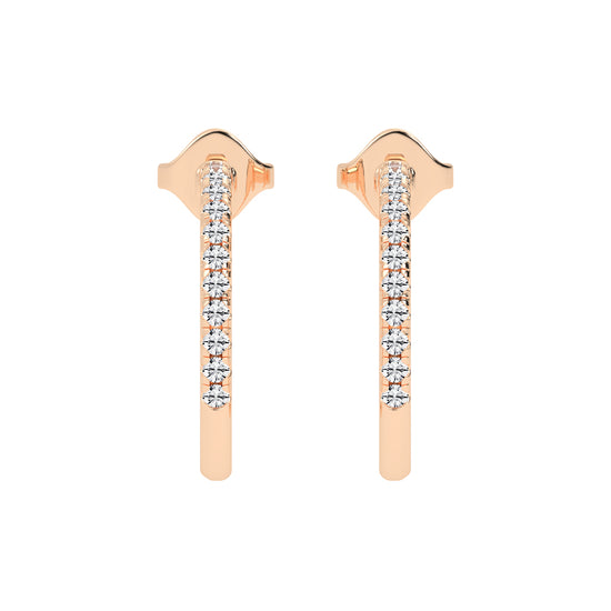 Radiant Embrace Diamond Micro-PavÃ© Hoops