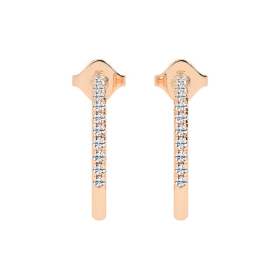 Radiant Embrace Diamond Micro-PavÃ© Hoops