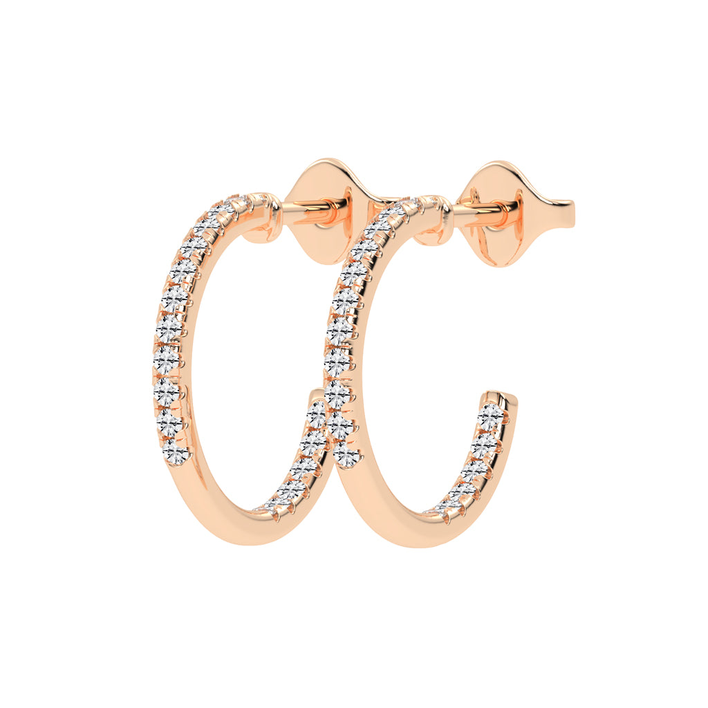 Radiant Embrace Diamond Micro-PavÃ© Hoops