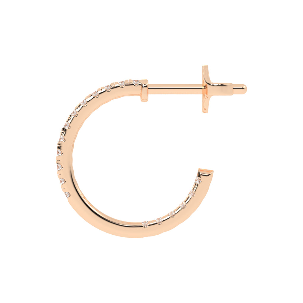 Radiant Embrace Diamond Micro-PavÃ© Hoops