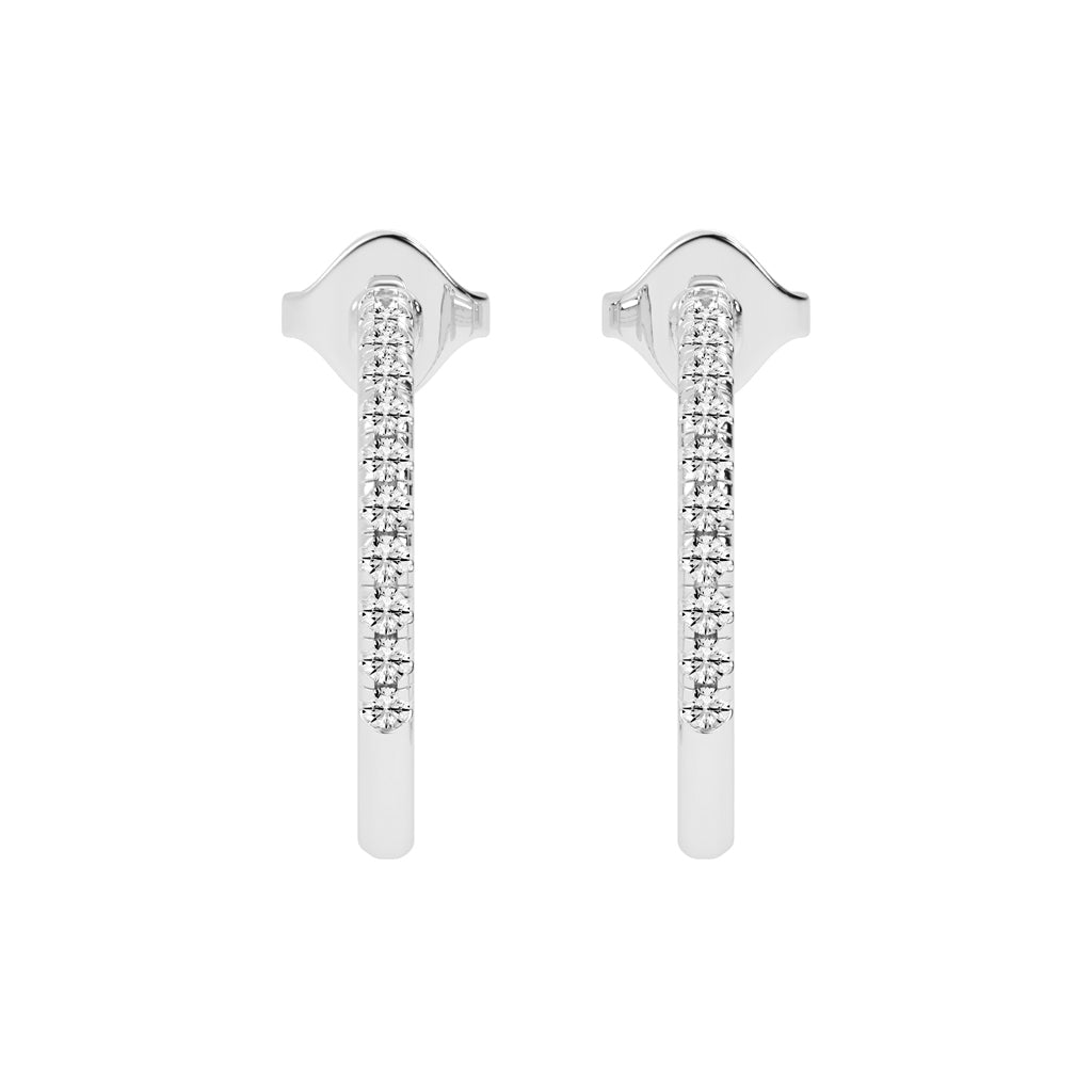 Radiant Embrace Diamond Micro-PavÃ© Hoops