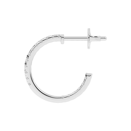 Radiant Embrace Diamond Micro-PavÃ© Hoops