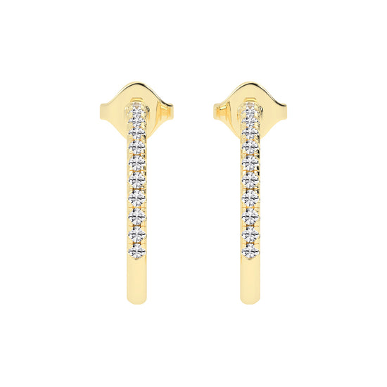 Radiant Embrace Diamond Micro-PavÃ© Hoops