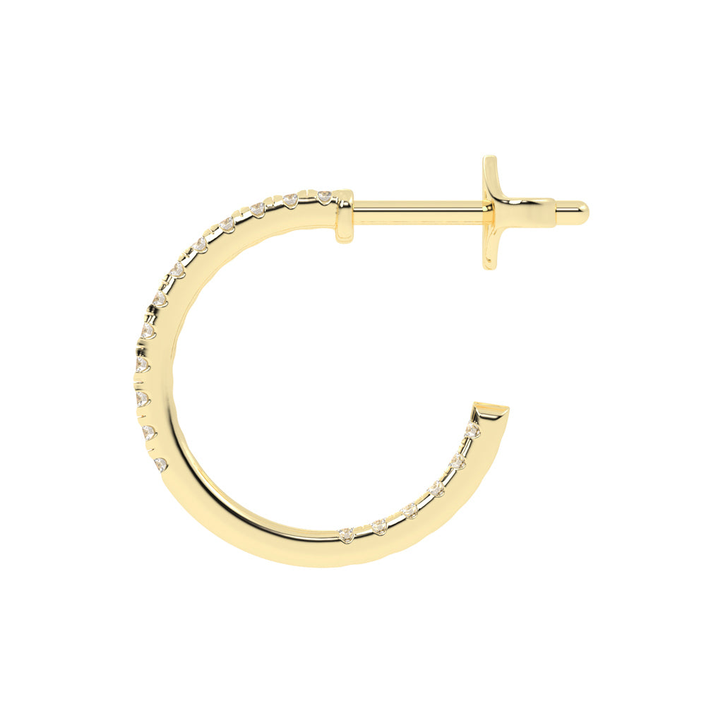 Radiant Embrace Diamond Micro-PavÃ© Hoops