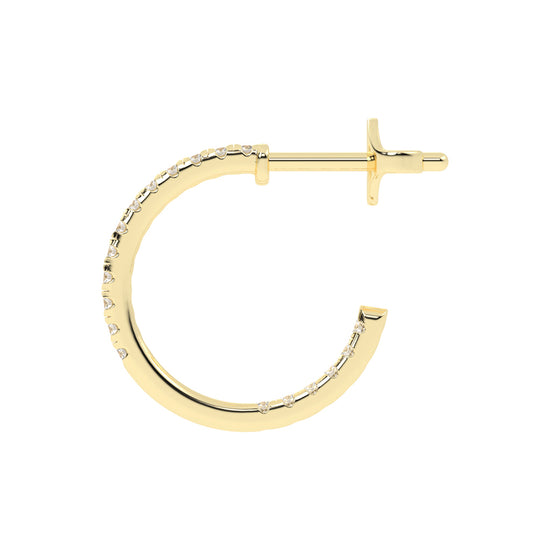 Radiant Embrace Diamond Micro-PavÃ© Hoops