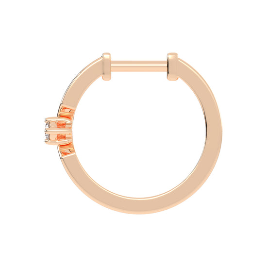 Streamlined Shimmer Diamond Bar Earrings