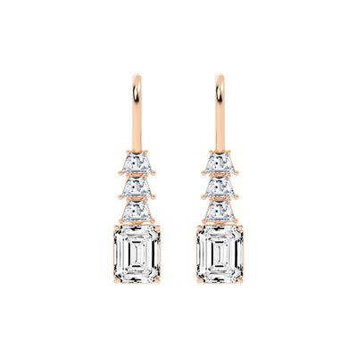 Regal Ascend Emerald Dangle Earrings