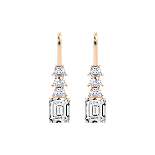 Regal Ascend Emerald Dangle Earrings
