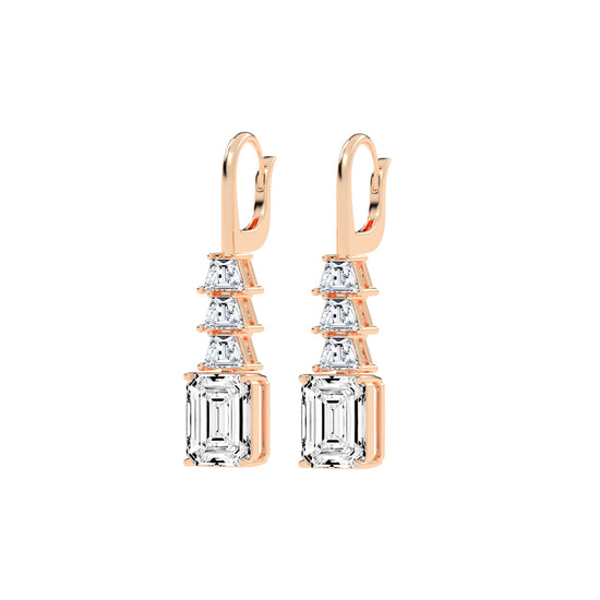 Regal Ascend Emerald Dangle Earrings