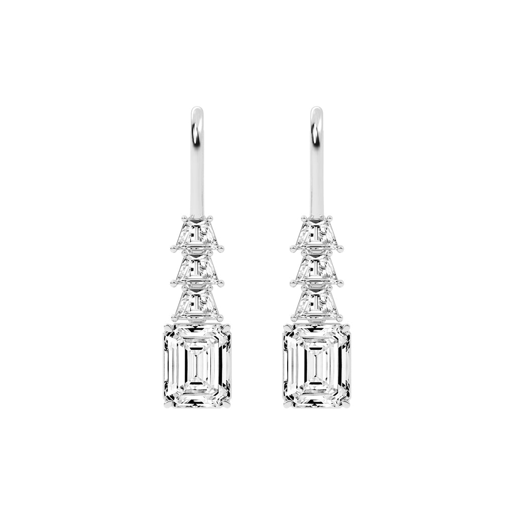 Regal Ascend Emerald Dangle Earrings