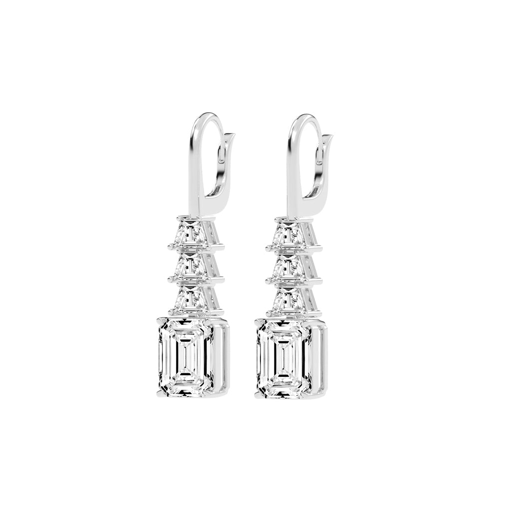 Regal Ascend Emerald Dangle Earrings