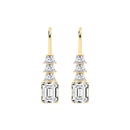Regal Ascend Emerald Dangle Earrings